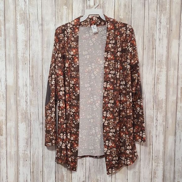 Women's Floral Print Cardigan - Picture 1 of 6